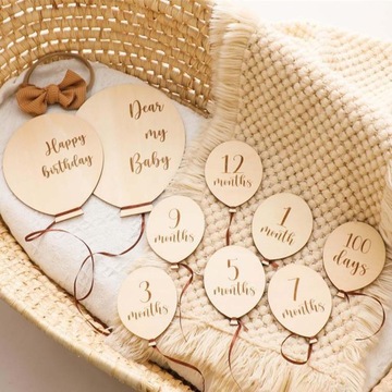 Воздушные шары Milestone Monthly Baby Milestone 9 шт.