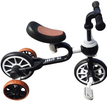 ROWEREK BIEGOWY DLA CHŁOPCA DZIECKA 4w1 Z PEDAŁAMI KÓŁKA BOCZNE NAUKA JAZDY