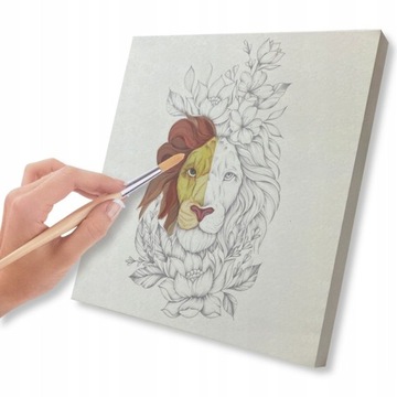 ХОЛСТ ДЛЯ ЖИВОПИСИ ИЗ АКВАРЕЛЬНОЙ БУМАГИ ЭСКИЗЫ 10ШТ DécoTime SKETCHES LION