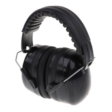 Nauszniki ochronne o najwyższym poziomie NRR 34 dB. Profesjonalne ochronniki słuchu w kolorze czarnym