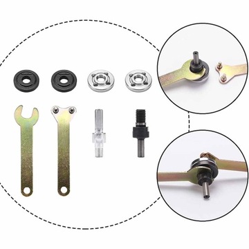 ADAPTER SZLIFIERKI ZESTAW KLUCZ NAKRĘTKI ADAPTERÓW ŁĄCZĄCYCH DO SZLIFIEREK