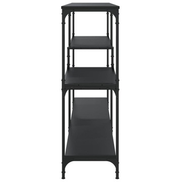 vidaXL Stolik konsolowy, czarny, 160x32x95 cm, materiał drewnopochodny