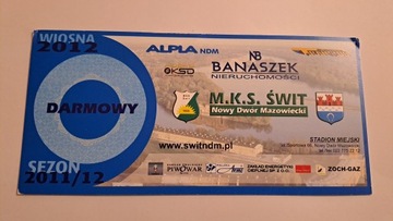 ŚWIT NOWY DWÓR MAZOWIECKI WIOSNA 2012 MOTOR JEZIORAK STALOWA WOLA POGOŃ