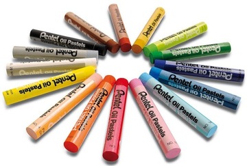 PENTEL FRESH OIL PASTELS КАРАНДАШИ 50 ЦВЕТОВ XXL