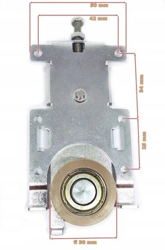 Тележка на роликах для раздвижных дверей WD-18C для шкафов-купе