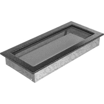 KRATKA WENTYLACYJNA KOMINKOWA 17x37 CZARNO-SREBRNA