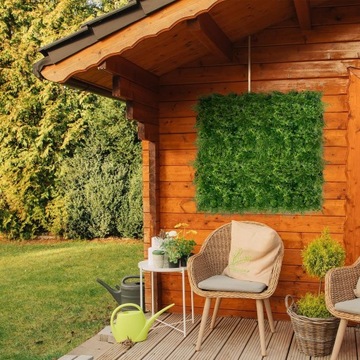 ДЕКОРАТИВНОЕ РАСТИТЕЛЬНОЕ ПАННО ЗЕЛЕНОЕ НАСТЕННОЕ КОВРИКОВ ИСКУССТВЕННАЯ ИЗГОРОДА 40х60см