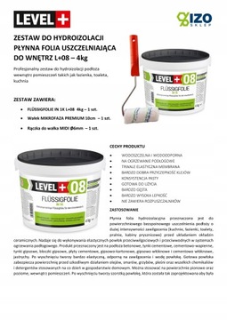 Folia w płynie 4kg Hydroizolacja Wałek Malarski