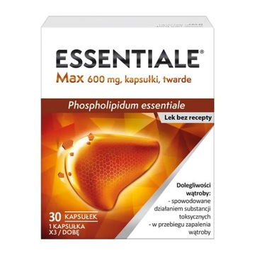 Essentiale Max 0,6 g, 30 kapsułek