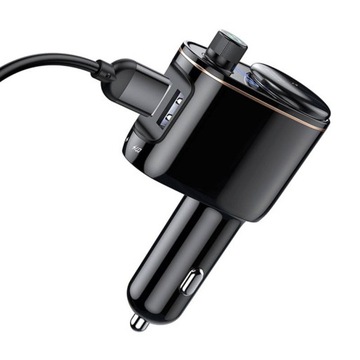 Автомобильный передатчик Baseus S-06 Locomotive USB Bluetooth зарядное устройство MP3