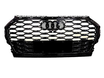 CZARNY GRILL ATRAPA ZDERZAKA AUDI Q5 II 80A LIFT 2020r 2021 2022 2023 2024r