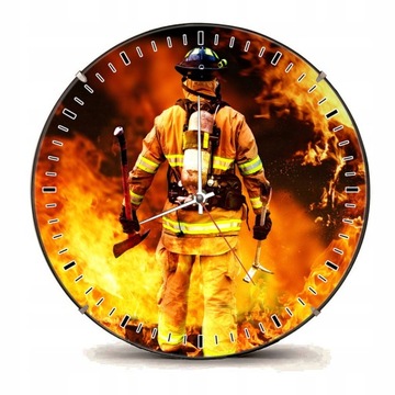 Часы с вашим фото Логотип волонтерской пожарной охраны Герб