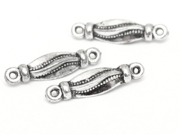 SA99 Srebrny Akryl zawieszka ŁĄCZNIK 23mm 16 sztuk