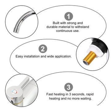 1 шт. удобный проточный водонагреватель