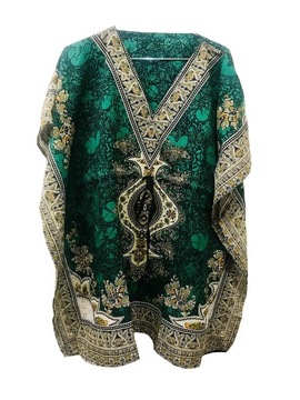 BLUZKA DAMSKA luźna kaftam kimono narzutka plażowa indyjska boho tunika