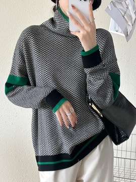 Winter Women's Turtleneck Sweater Warm Pullover El