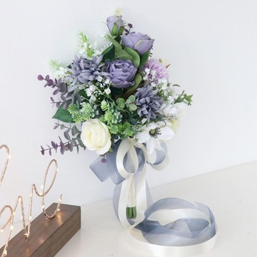 Свадебный букет для невесты, центральное украшение в деревенском стиле, шелковый букет цветов