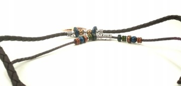 Винтажное ожерелье-амулет из кости клыка с подвеской