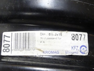 4× DISK OCELOVÝ KIA OE 5.5" X 15" 5X114.3 ET 47