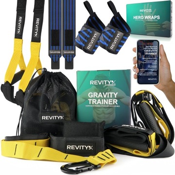 TAŚMY DO ĆWICZEŃ GRAVITY TRAINER + USZTYWNIACZE STABILIZATOR DO NADGARSTKÓW