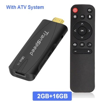 Transpeed TV Stick Android 13 ATV z aplikacją telewizyjną 4K 3D TV pudełko