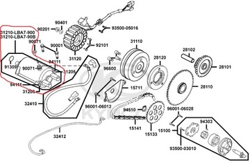 ROZRUSZNIK STARTER ELEKTRYCZNY QUADA Kymco MXU 300R OEM!