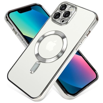 ETUI CASE OBUDOWA DO IPHONE 14 PRO SREBRNY MAGSAFE