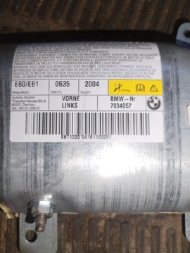 BMW 5 E60 E61 2004 ULOŽENÍ VZDUCHOVÉ