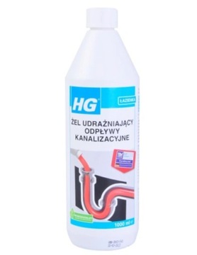HG ŻEL UDRAŻNIAJĄCY ODPŁYW KANALIZACYJNE 1000ml