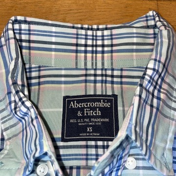 ABERCROMBIE&FITCH MĘSKA MODNA KOSZULA KRATA Rozm. XS