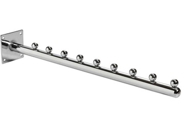 WIESZAK PROSTY 40CM 9 KULEK DO ŚCIANY/PLYTY b1