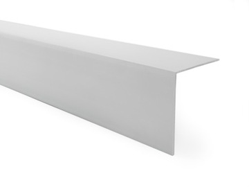 Kątownik twardy z klejem, szary 100 cm 20x20 mm