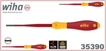 WIHA WKRĘTAK SOFTFINISH SLIMFIX PŁASKI IZOLOWANY 4 mm 35390