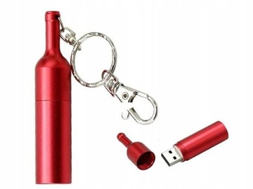 PENDRIVE USB SZYBKI FLASH DRIVE ULTRA PAMIĘĆ ZAWIESZKA PREZENT BUTELKA 16GB