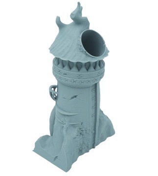 Каменная башня для игры в кости - Dice Tower Светло-серый