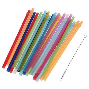 4x Straw, Set of 25 Drinking Straws +