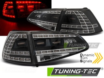 SVĚTLA DIODOVÉ VW GOLF 7 VII 13-17 BLACK LED DTS
