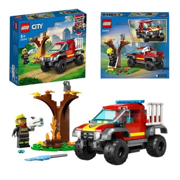 LEGO City 603860 60393 Wóz strażacki 4x4 misja ratunkowa JEEP Pojazd