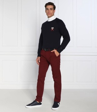 TOMMY HILFIGER sweter | Regular Fit grafitowy