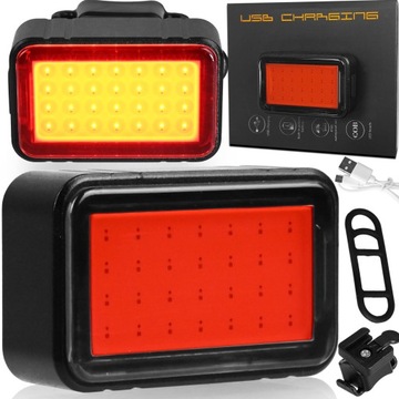 MOCNA LAMPKA ROWEROWA USB AKUMULATOR 350mAh PRO XL