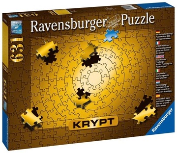 Ravensburger Puzzle 2D KRYPT Złote 631 elementów 1