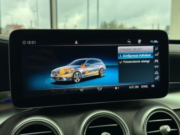 Mercedes Klasa C W205 Kombi Facelifting HYBRYDA 2.0 300 de 306KM 2021 Mercedes-Benz C 300 AMG Line Plug In / 1 właścicie, zdjęcie 29