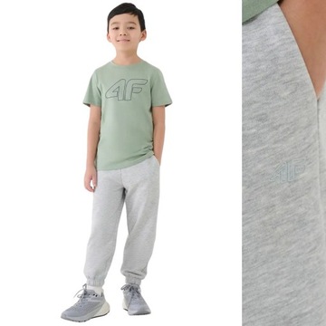 SPODNIE CHŁOPIĘCE 4F DZIECIĘCE SPORTOWE DRESOWE NA CO DZIEŃ