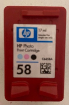 HP WKŁAD TUSZ 58 PHOTO C6658A ORYGINAŁ PUSTY