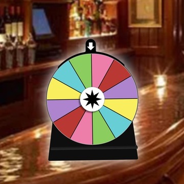 Красочная прялка, редактируемая интерактивная игра, акриловая питьевая вода, 12 мест