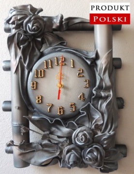 Настенные часы для гостиной BAMBUS кожаные B1-9