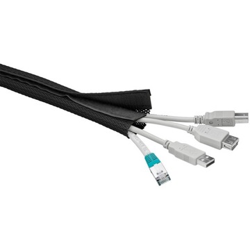 Чехол для кабеля WireSleeve Goobay на липучке, 1,8 м, черный