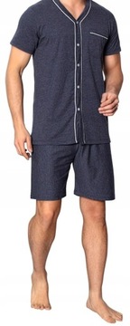 МУЖСКАЯ ПИЖАМА ИЗ ХЛОПКА С КОРОТКИМИ РУКАВАМИ