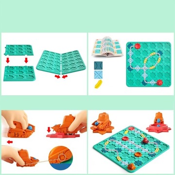 Логическая настольная игра «Дорожник-строитель» Лабиринт-головоломка для детей