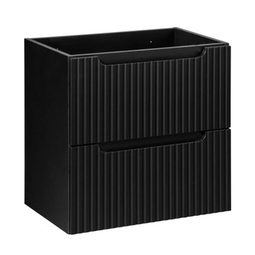 Szafka łazienkowa wisząca pod umywalkę Nova black 60 cm z szufladami czarna